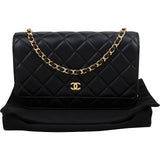Chanel Quilted Lambskin Wallet On Chain Crossbody Bag