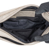 Balenciaga Grey Leather Classic City Double Pocket Hip Shoulder Bag