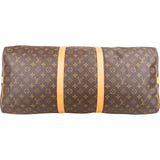 Louis Vuitton Monogram Canvas Keepall 60 Bandoulière Travel Bag