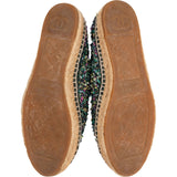 Chanel Multicolor Black Tweed CC Espadrilles Shoes (40)