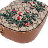 [🔄️B23 / F23] Gucci Monogram GG Supreme Embroidered Mini Chain Crossbody Bag - vintageandkickz