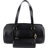 Louis Vuitton Noir Epi Leather Soufflot Set Handbag