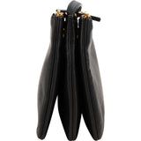 Céline Black Calfskin Trio Small Crossbody Bag