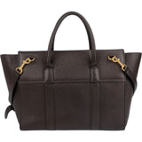 Mulberry Classic Grain Leather Zipped Bayswater Handbag