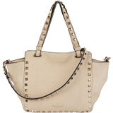 Valentino Garavani Grained Leather Rockstud Tote Shopper Handbag