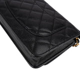 Chanel Quilted Caviar Leather Wallet On Chain Crossbody Bag