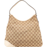 Gucci Monogram GG Canvas New Britt Hobo Shoulder Bag