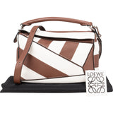 Loewe Striped Leather Puzzle Handbag