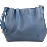 Louis Vuitton Blue Epi Leather Mandara MM Shoulder Bag - vintageandkickz