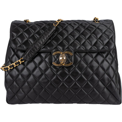 Chanel Quilted Lambskin CC Single Flap Crossbody Bag