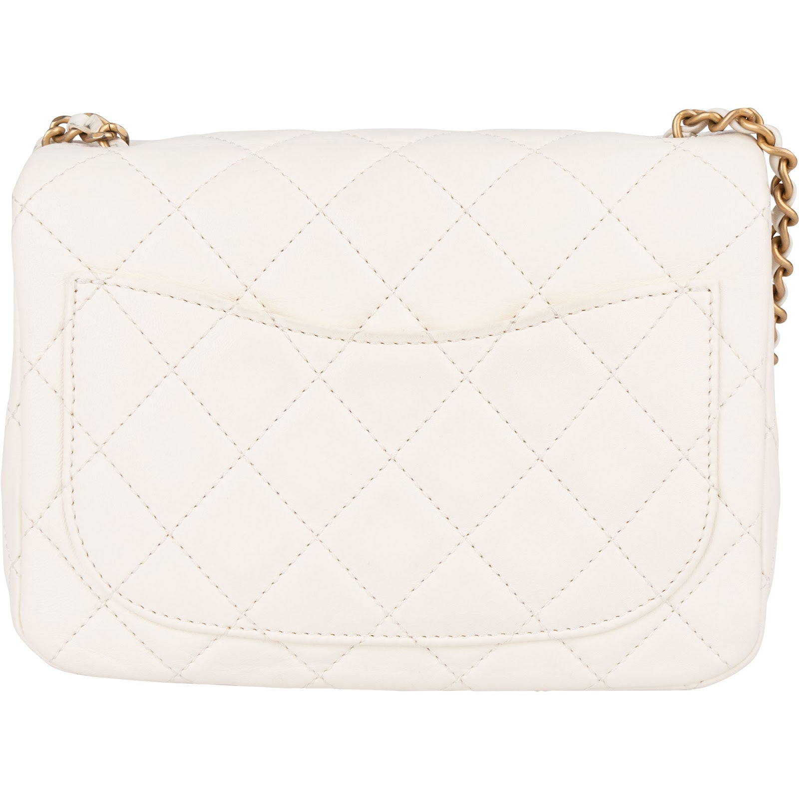 Chanel Quilted Lambskin Mini Rectangular Single Flap Adjustable Crossbody Bag - vintageandkickz