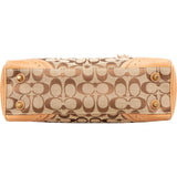 Coach Monogram Signature Canvas Hampton Flap Handbag