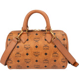 MCM Monogram Visetos Small Boston Crossbody Handbag