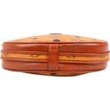 MCM Monogram Visetos Oval Crossbody Bag