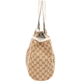 Gucci Monogram GG Canvas Jolicoeur Web Tote Handbag