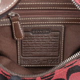 Coach Red Monogram Signature Demi Mini Handbag