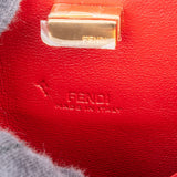 Fendi Red Calfskin Micro Nano Peekaboo Crossbody Handbag