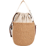 Chloé Small Woody Basket Raffia Crossbody Handbag