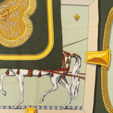 Hermès Grand Apparat Silk Carre 90 Scarf Tuch