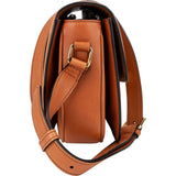 Celine Canvas & Calfskin Teen Triomphe Crossbody Bag