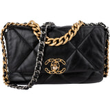 Chanel 19 Quilted Lambskin Single Flap Crossbody Bag