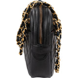 Chanel Quilted Lambskin Vintage Camera Crossbody Bag