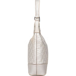 Gucci Silver Guccissima Leather Hobo Shoulder Bag - vintageandkickz