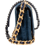 Chanel 19 Quilted Denim Chanel Wallet On Chain Crossbody Bag