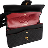 Chanel Quilted Lambskin Medium 24K Gold Double Flap Shoulder Bag