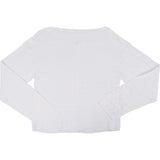 Hermès White Easy-Knit CHAINE D'ANCRE Long-Sleeve Sweater (FR36)