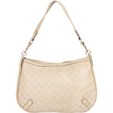 Gucci Guccissima Leather and Woven Leather Britt Hobo Shoulder Bag