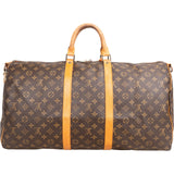 Louis Vuitton Monogram Canvas Keepall 55 Bandoulière Travel Bag