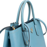 Prada Saffiano Leather Cuir Double Tote Handbag