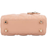 Christian Dior Lambskin Micro Lady Dior Crossbody Handbag