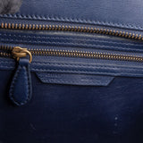 Céline Blue Leather Luggage Handbag