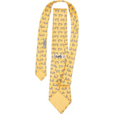 Hermès Whale Print Silk Tie Krawatte
