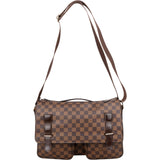 [🔄️B07 / F12] Louis Vuitton Monogram Damier Ebene Canvas Broadway Crossbody Bag - vintageandkickz