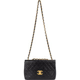 Chanel Quilted Lambskin 24 K Gold Maxi Single Flap Crossbody Bag
