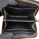 Miu Miu Matelassé Leather Biker Zip Around Coin Wallet