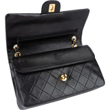 Chanel Quilted 24K Gold Lambskin Medium Double Flap Shoulder Bag