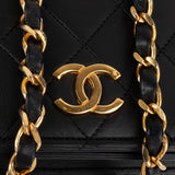 Chanel Quilted Lambskin 24K Gold Single Flap Shoulder Bag