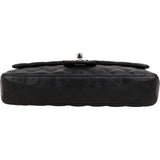 Chanel Quilted Lambskin East West Single Flap Shoulder Bag