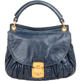 Miu Miu Matelassé Vitello Leather City Handbag