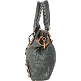 Balenciaga Dark Green Leather Classic City Handbag
