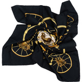 Hermès Springs Carré Silk Carre 90 Scarf Tuch