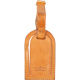 [🔄️B10 / F65] Louis Vuitton Vachetta Leather Luggage Tag - vintageandkickz