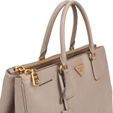 Prada Grey Saffiano Leather Galleria Handbag