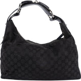 Gucci Monogram GG Canvas Horsebit Shoulder Bag