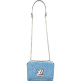 Louis Vuitton Blue Epi Leather Bicolor Twist Crossbody Bag