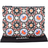 Chanel Quilted Cotton Mosaic Print VIP Clutch Bag